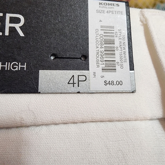 White Apt. 9 bootcut pants - Picture 3 of 5